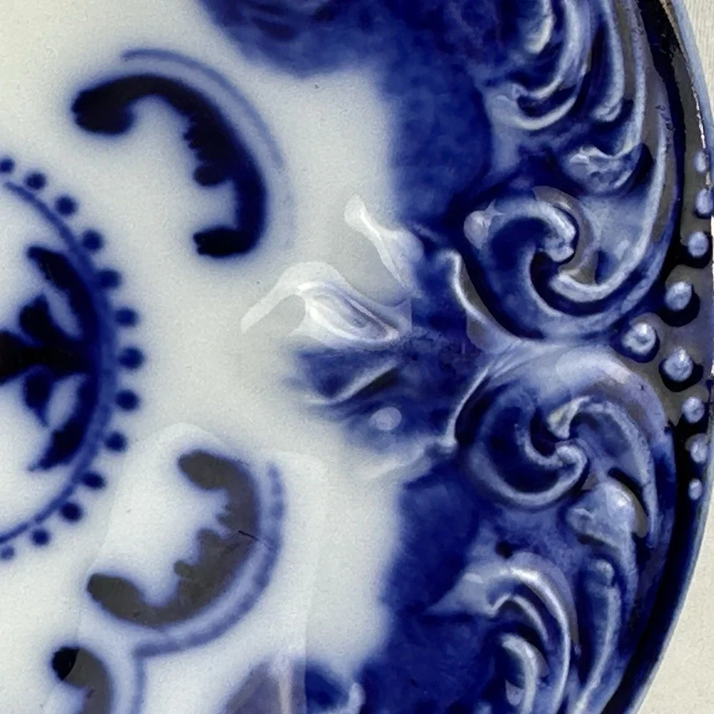 Antique Furnivals Lorne Flow Blue‎ Platter 16